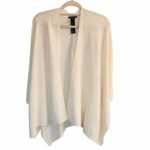 Eileen Fisher Organic Linen Shoulder Shawl White Old Money Quite Luxury One Size